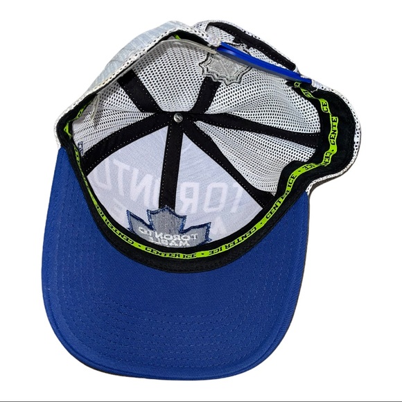 NWOT Reebok Center Ice Toronto Maple Leafs Mesh SnapBack Baseball Hat - Picture 5 of 5